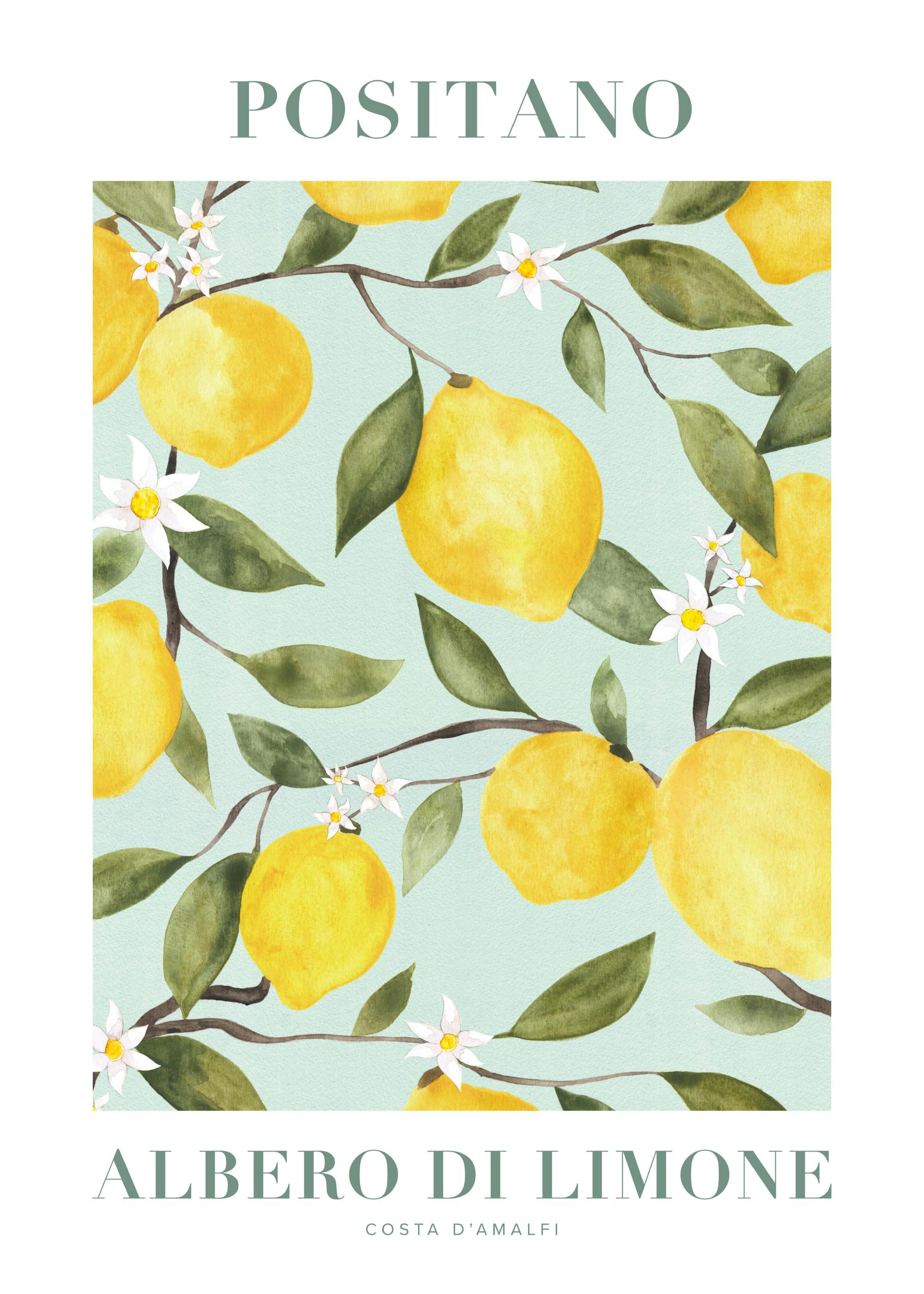 Plakat Cytryny Positano 0