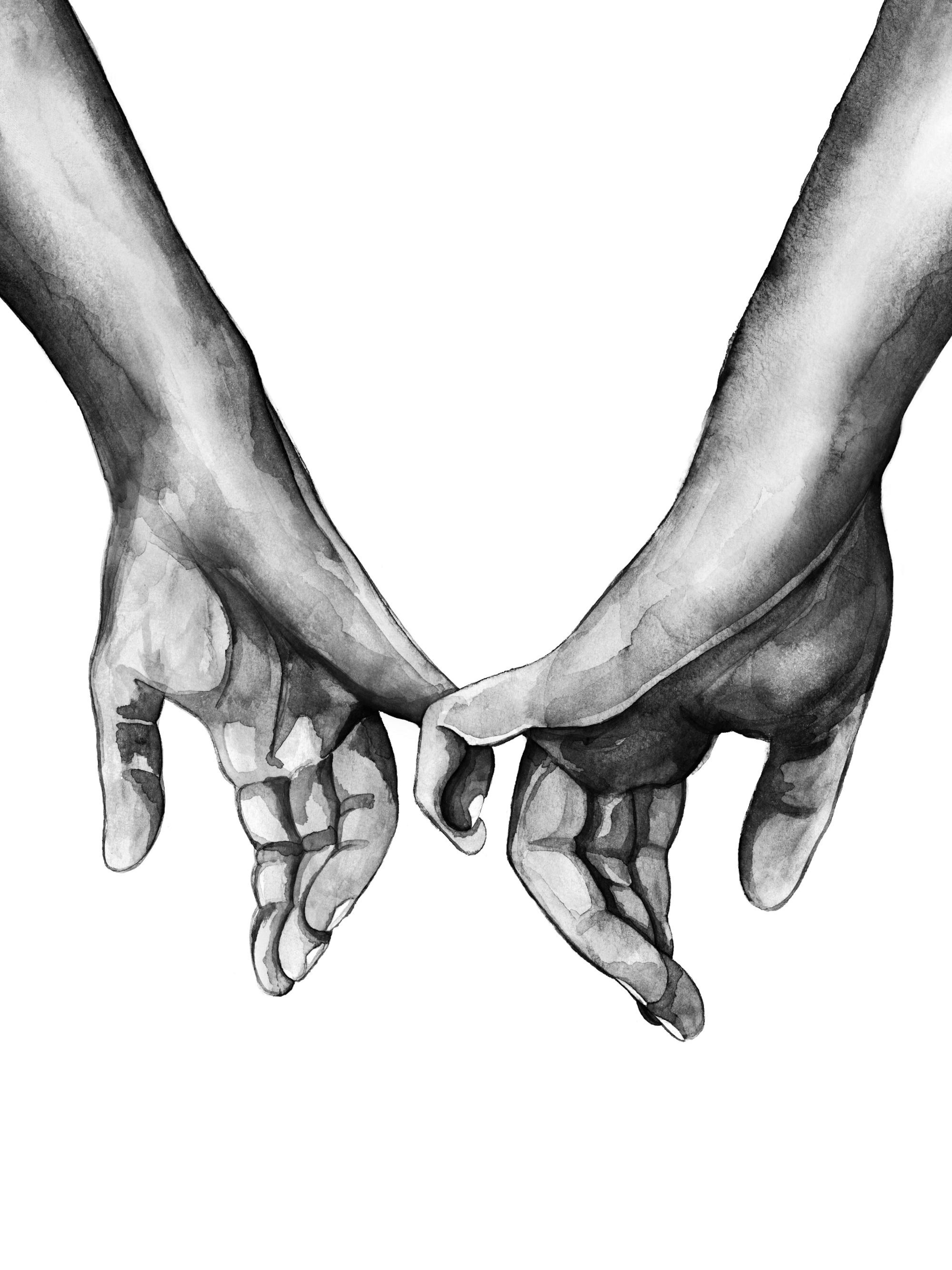 Watercolour Hands Plakat 0