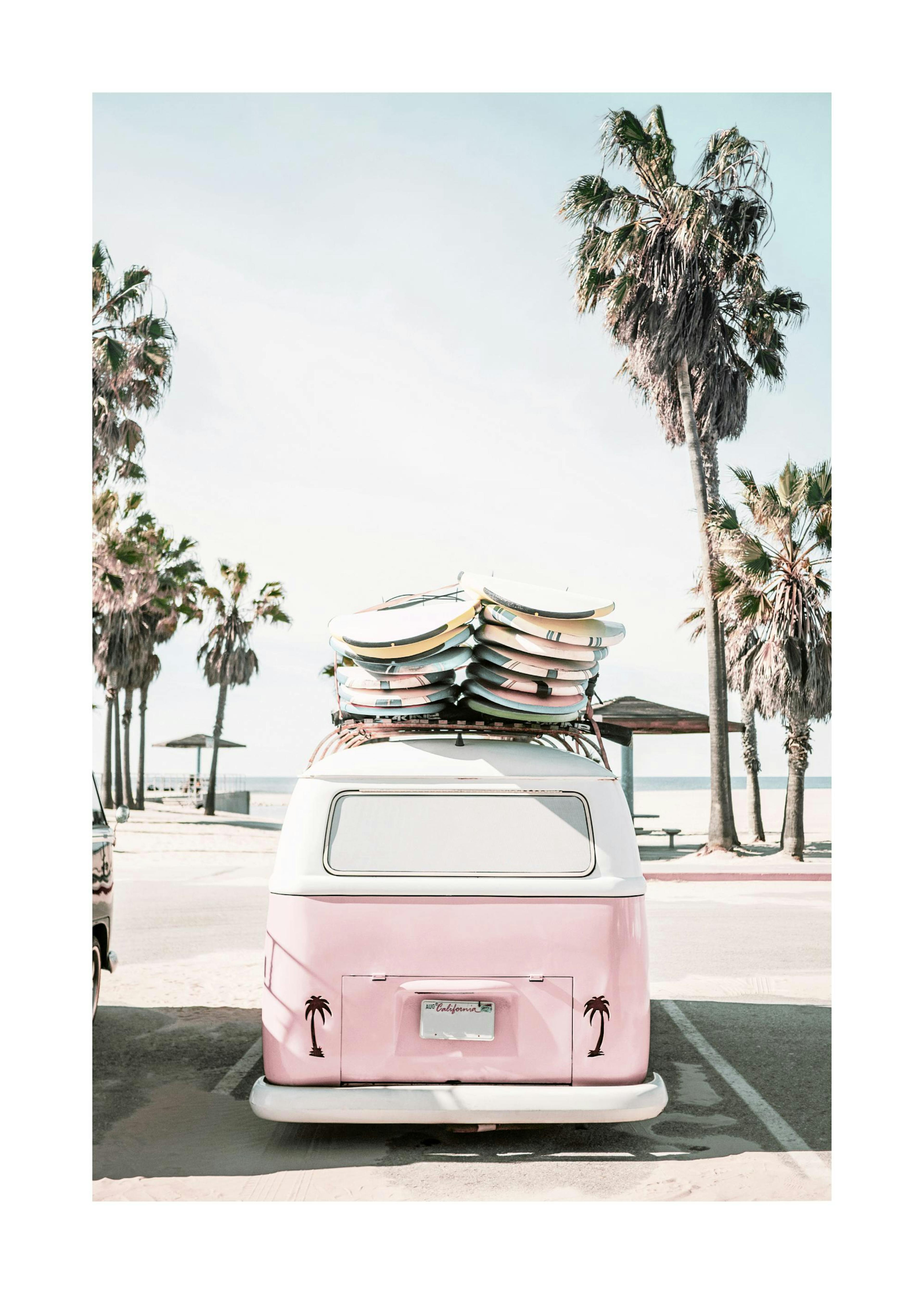 California Surf Van Póster 0