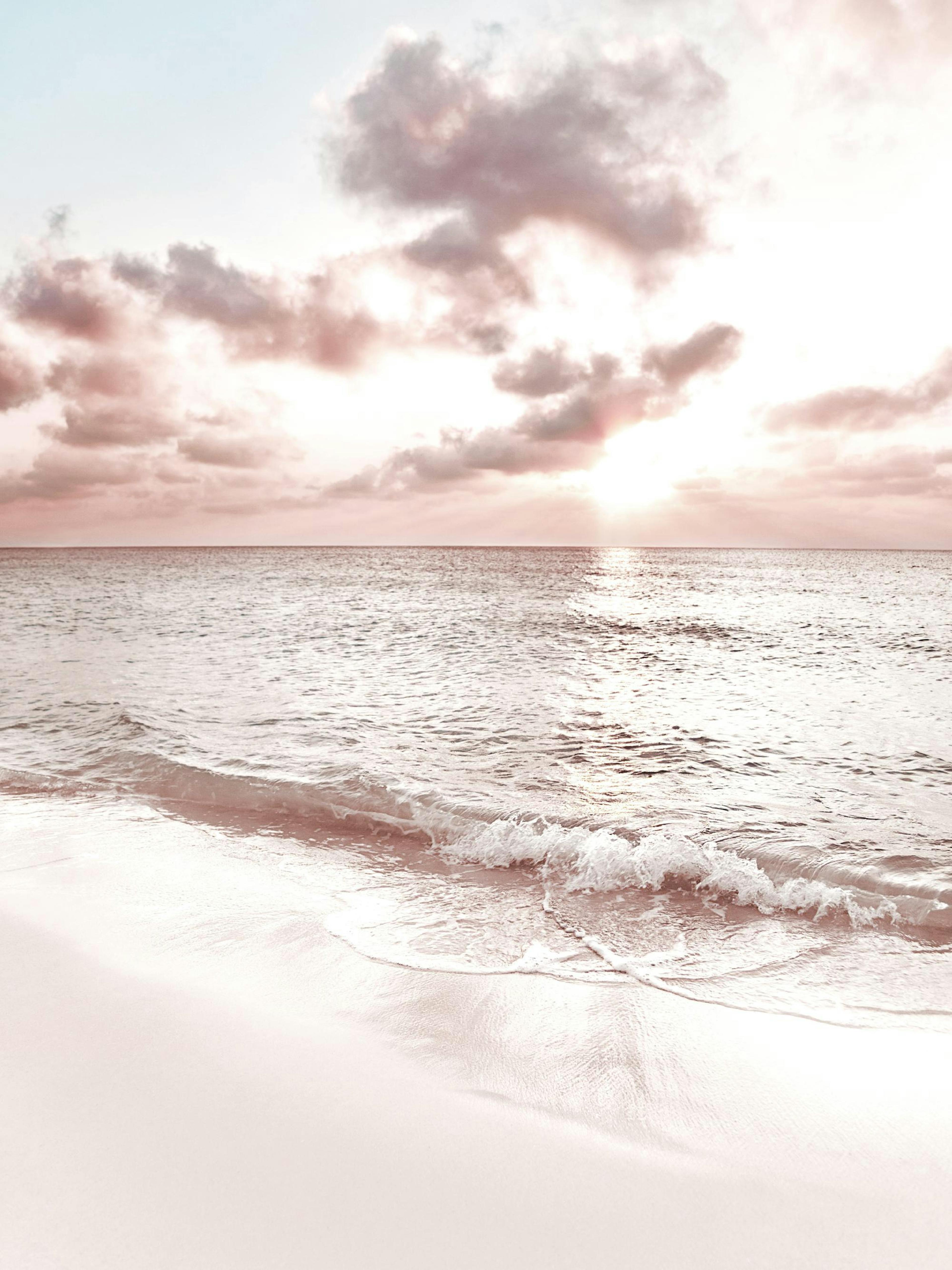 Atardecer peachy Póster 0