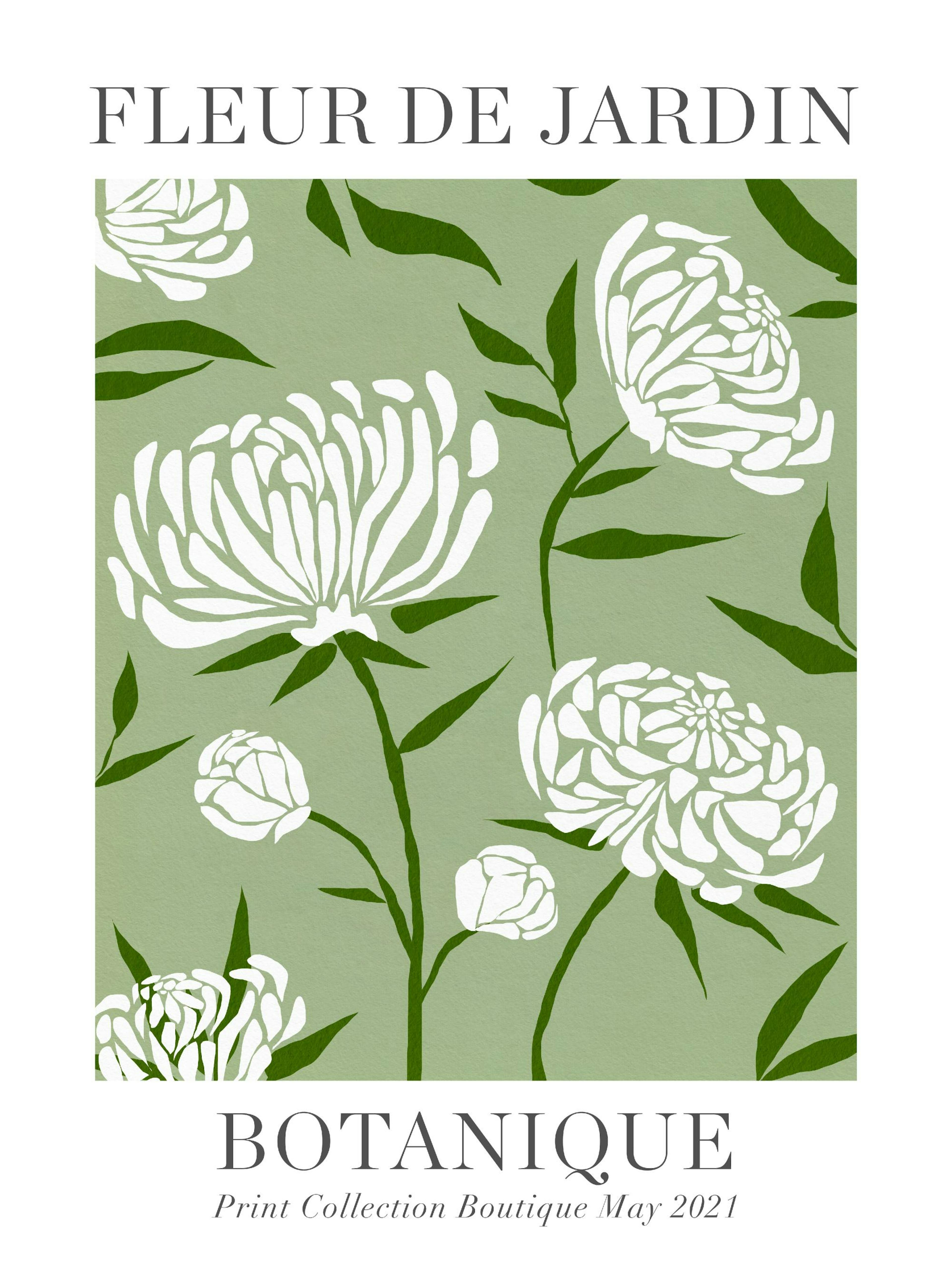 Fleur de Jardin Botanique ポスター 0